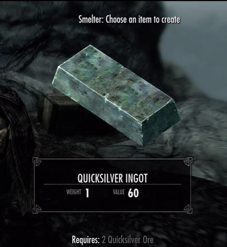 skyrim quicksilver ingot|where to find quicksilver skyrim.